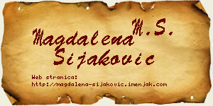 Magdalena Šijaković vizit kartica